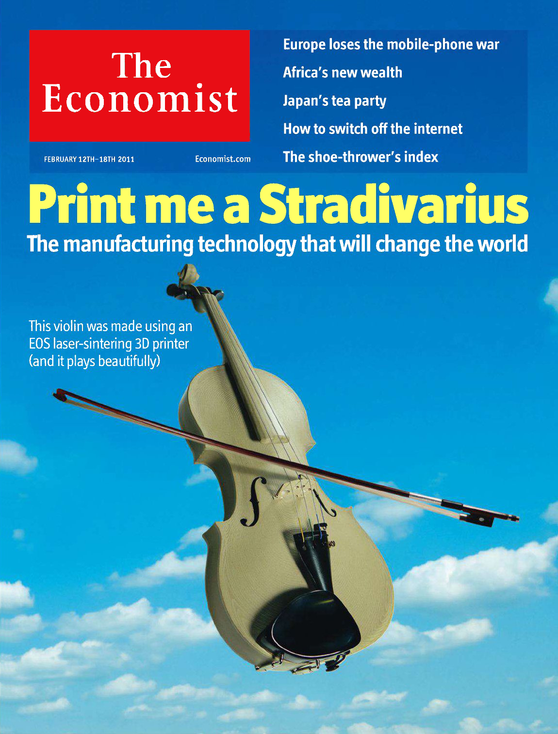 Cover of The Economist issue of November 6, 2010.