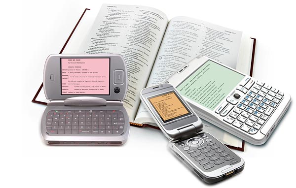 Electronic book devices which could comprise an entire bookshelf in user's hands, 2007.