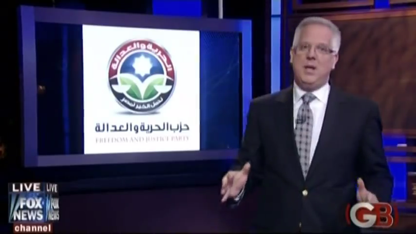 Glenn Beck discusses Egypt's deteriorating situation after January 25 Coup d'État, and declaring that America is never a democracy but a republic, Glenn Beck Show, Fox News Channel, June 13, 2011.