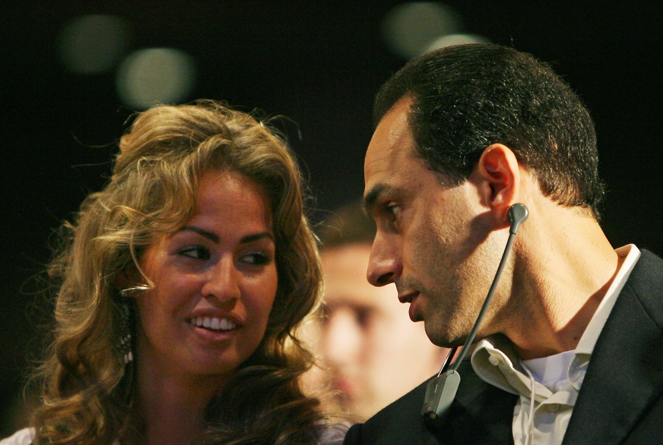 Egyptian President Hosni Mubarak's son Gamal and his fiance Khadiga Al-Gammal attend a session of the World Economic Forum on the Middle East, Sharm A-Sheikh, Egypt, May 21, 2006.