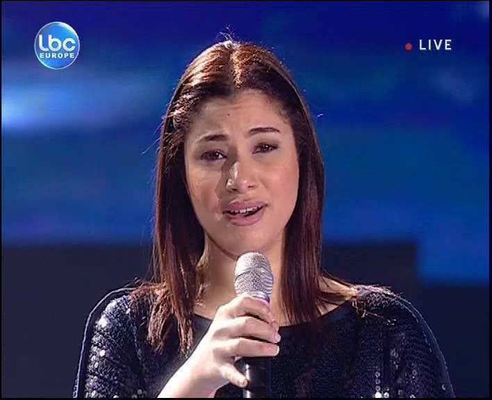 Nesma Mahgoub of Egypt, Star Academy TV contest 8 debut, Lebanese LBC Channel, April 1, 2011.