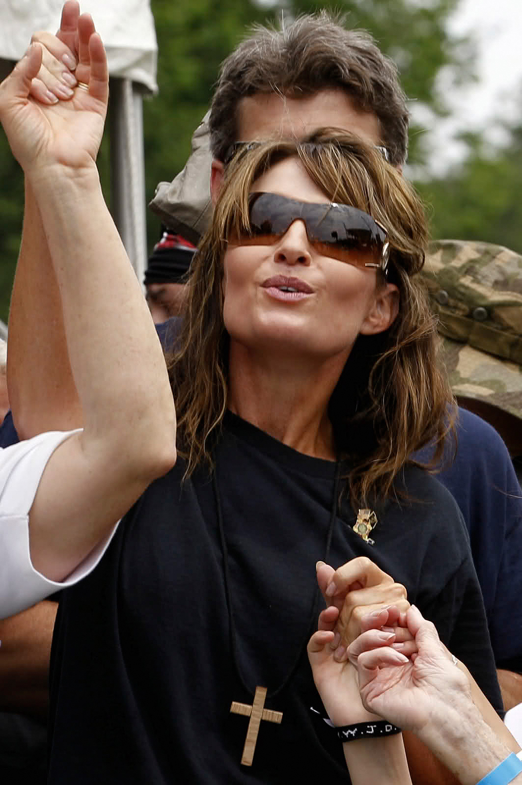 Sarah Palin takes part at the Rolling Thunder 'Ride for Freedom,' the big biker gathering celebrating Memorial Day weekend at the Pentagon, Washington, D.C., May 29, 2011.
