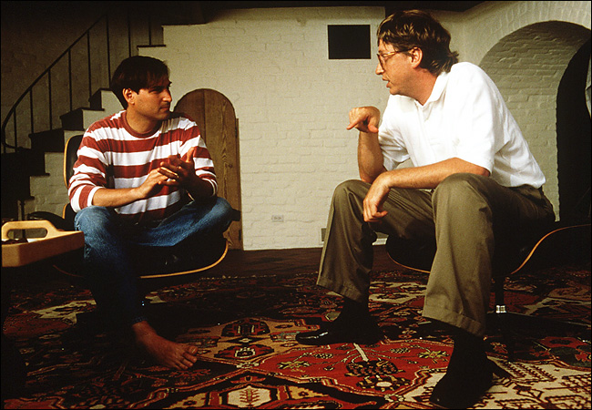 Steve Jobs and Bill Gates, 1991.