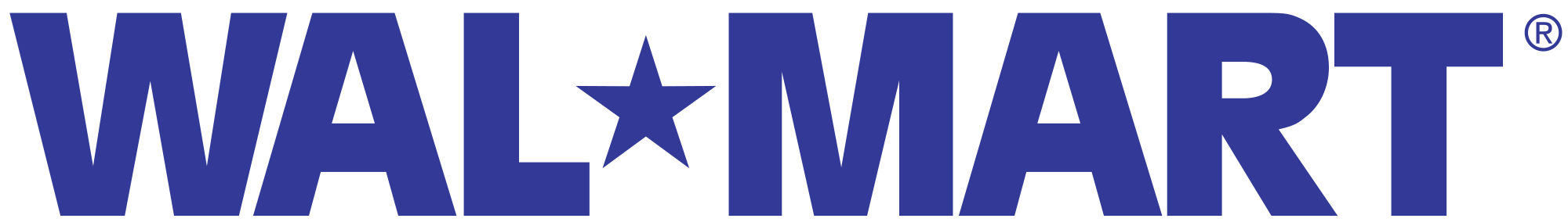 The classic Wal-Mart logo (1992-2008).