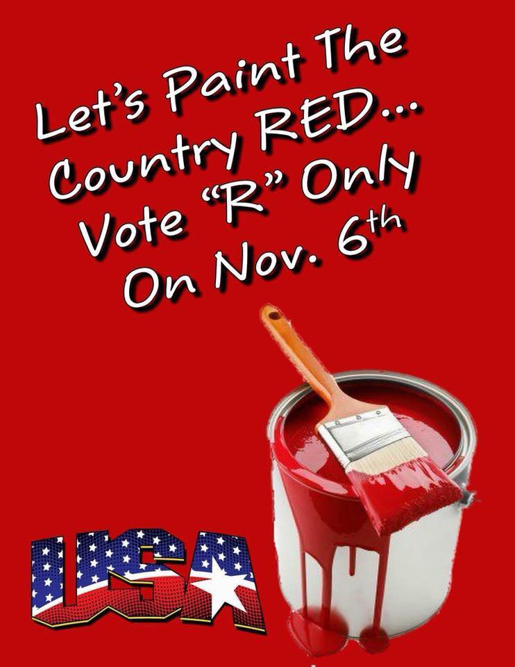 Vote RED on November 6, 2018!
