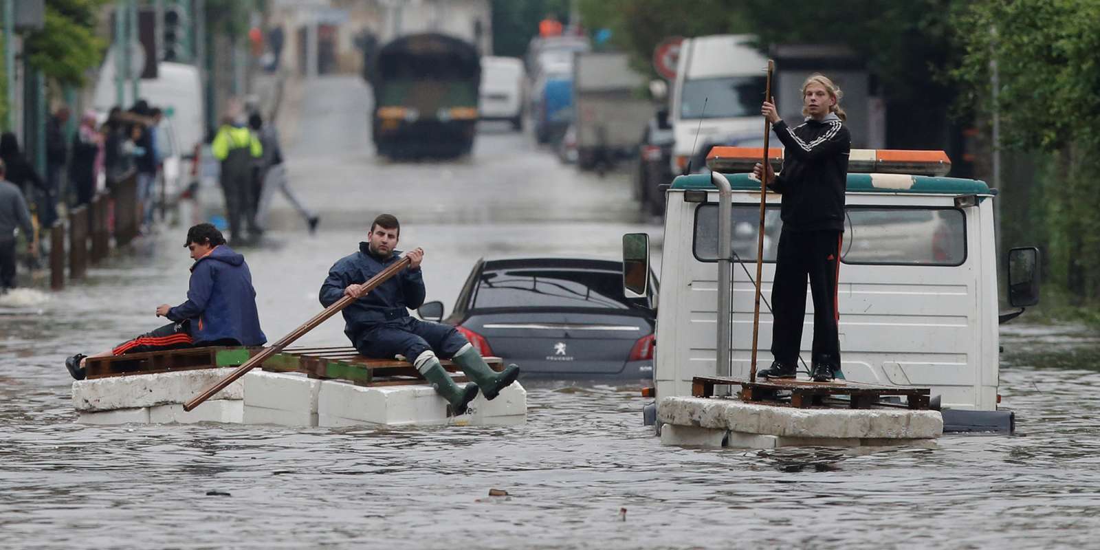 The flood of the Seine, Paris, June 3, 2019.